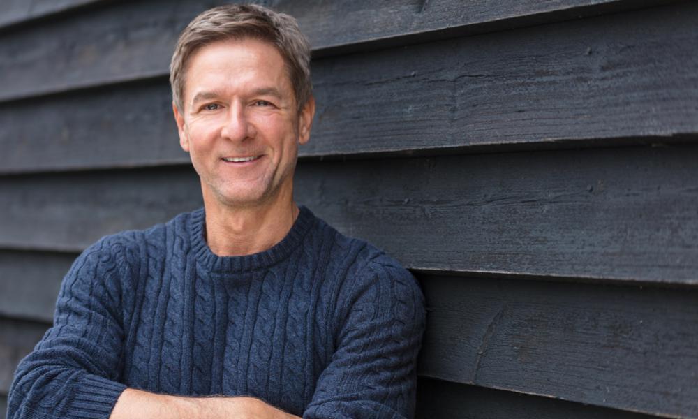 middle aged man with toupee