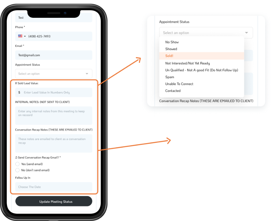 consultation status update form